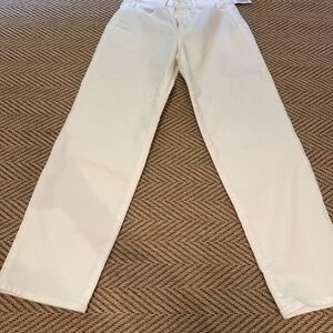 Old Navy Loose Fit White Jeans NWT